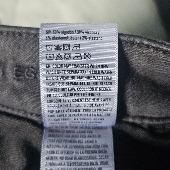 AMERICAN EAGLE Black Hi-Rise Jegging Lace Patched Distressed Size 0 NWT AE - Picture 12 of 13